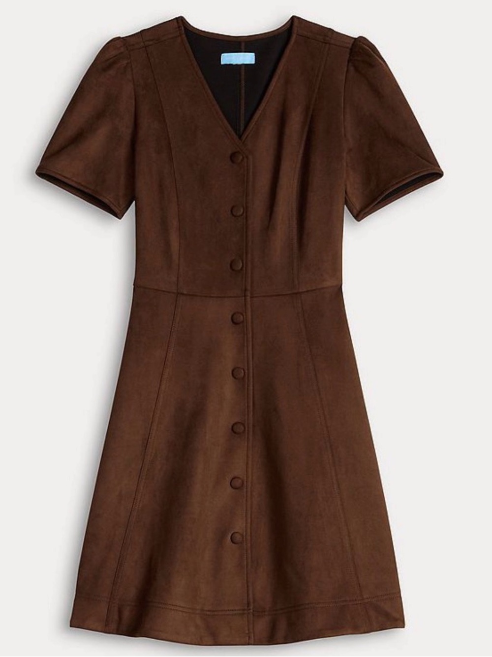 NEW…Draper James Button Front Faux Suede Dress
